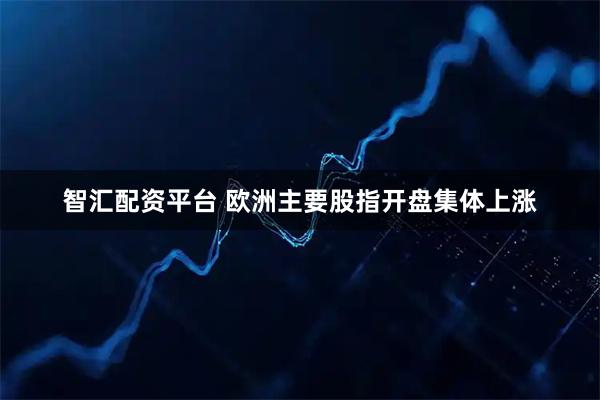 智汇配资平台 欧洲主要股指开盘集体上涨