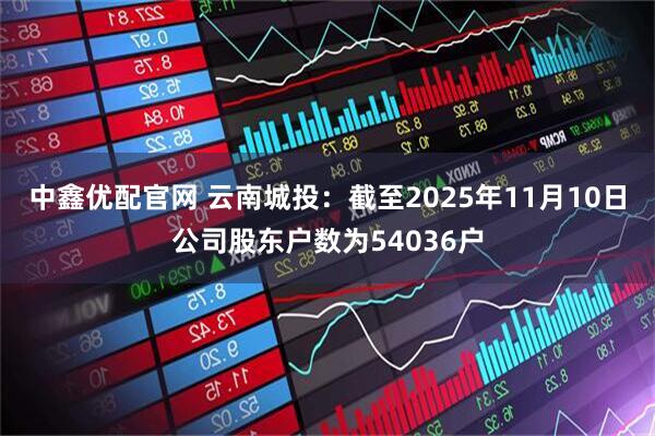 中鑫优配官网 云南城投：截至2025年11月10日公司股东户数为54036户